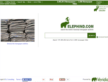 Tablet Screenshot of elephind.com